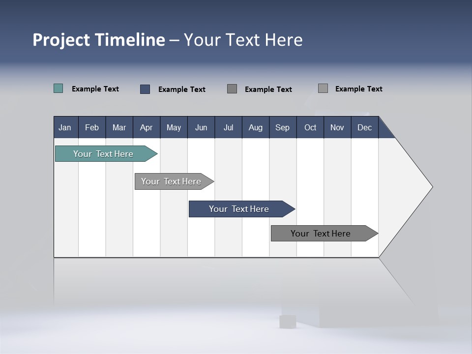Box Blue Sphere PowerPoint Template