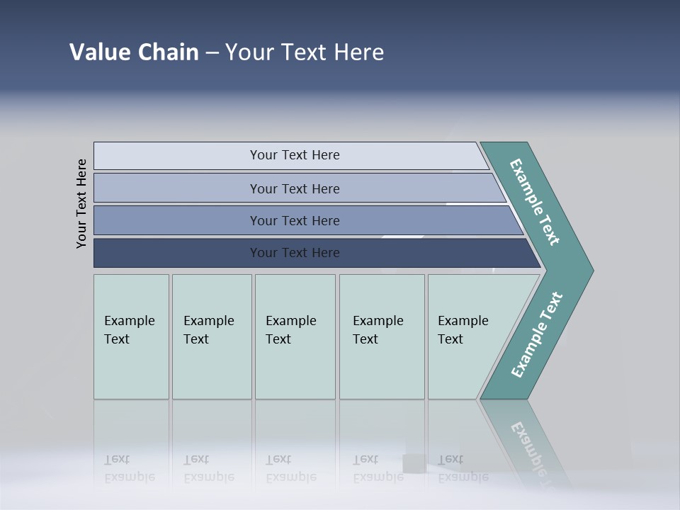 Box Blue Sphere PowerPoint Template