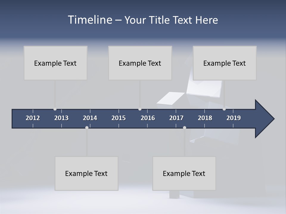 Box Blue Sphere PowerPoint Template