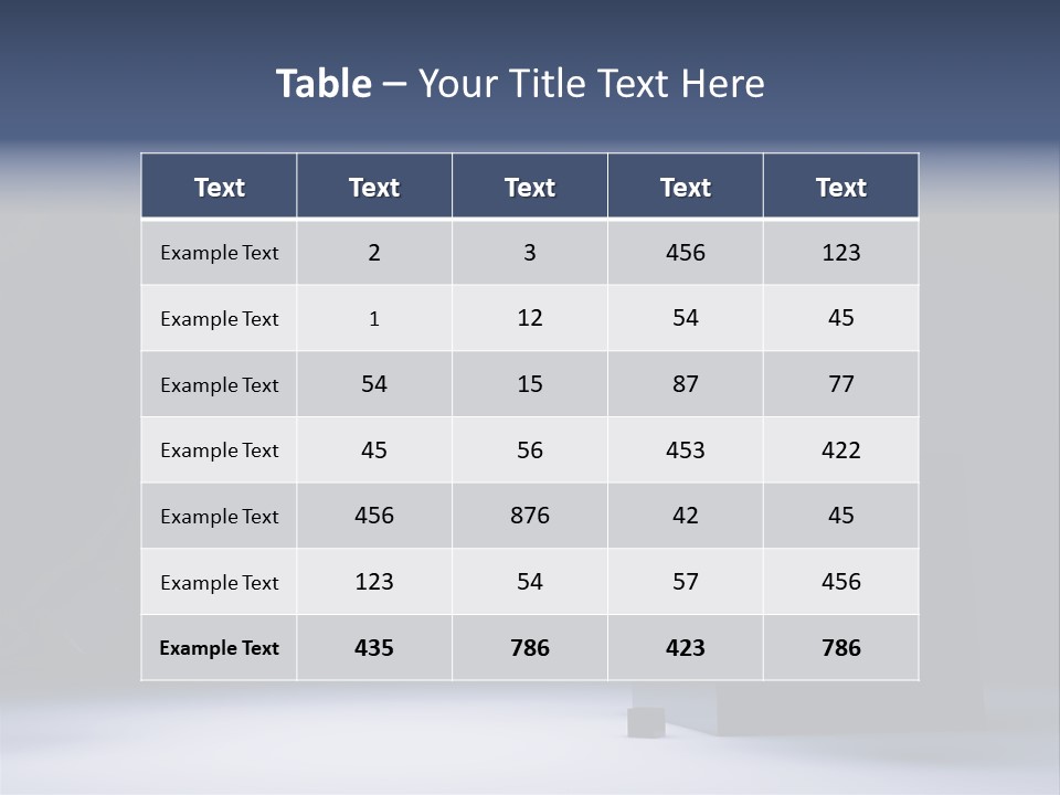 Box Blue Sphere PowerPoint Template