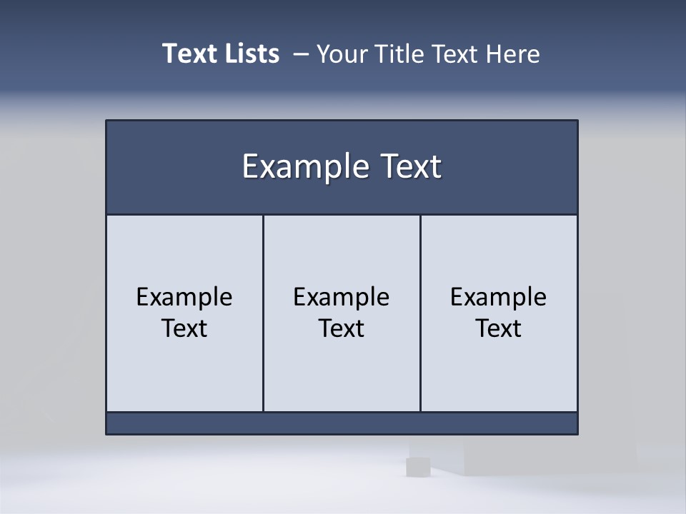 Box Blue Sphere PowerPoint Template