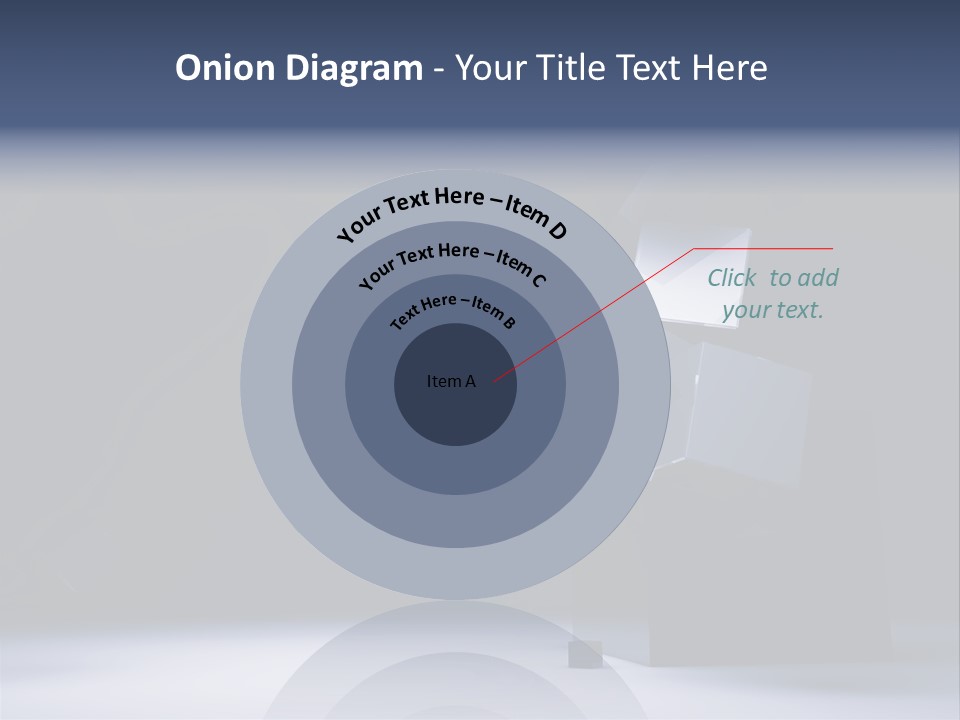 Box Blue Sphere PowerPoint Template