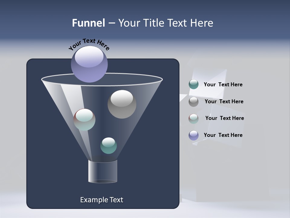 Box Blue Sphere PowerPoint Template