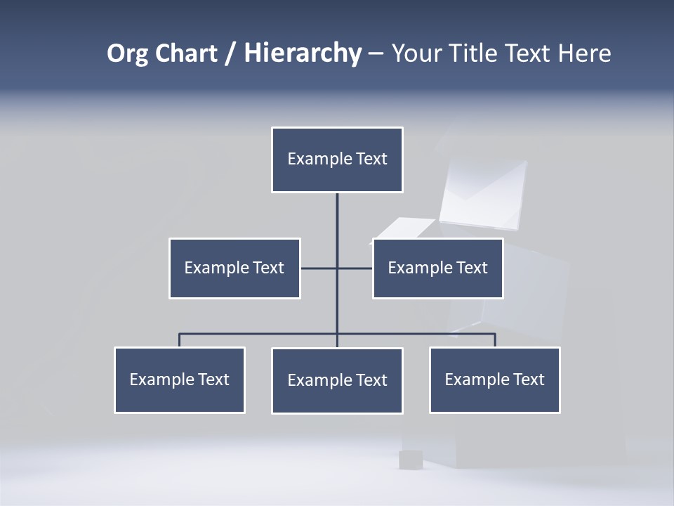Box Blue Sphere PowerPoint Template