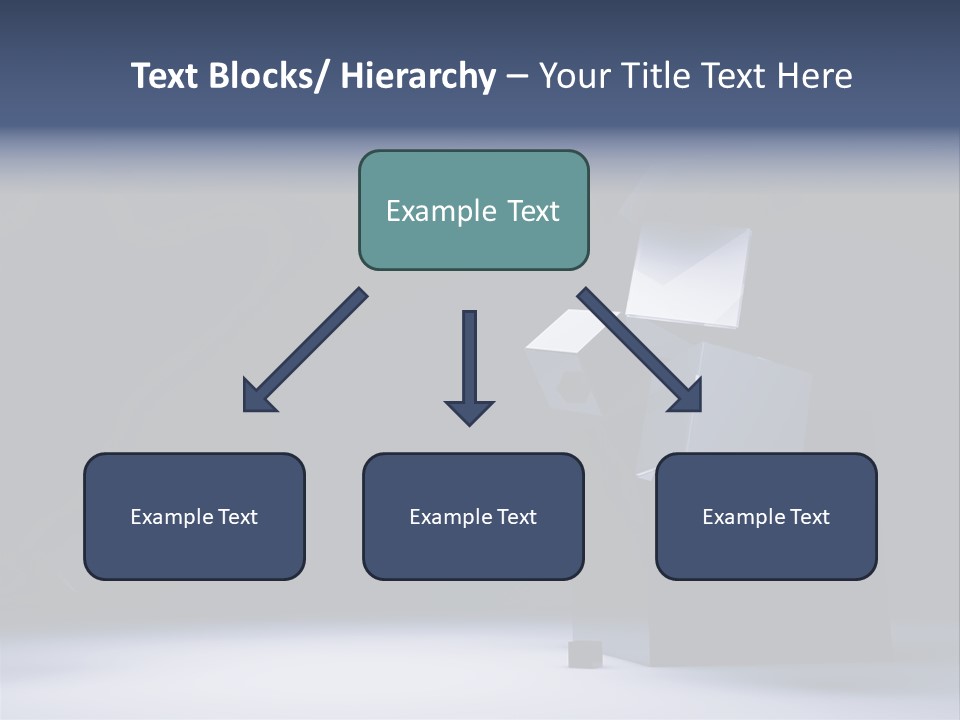 Box Blue Sphere PowerPoint Template