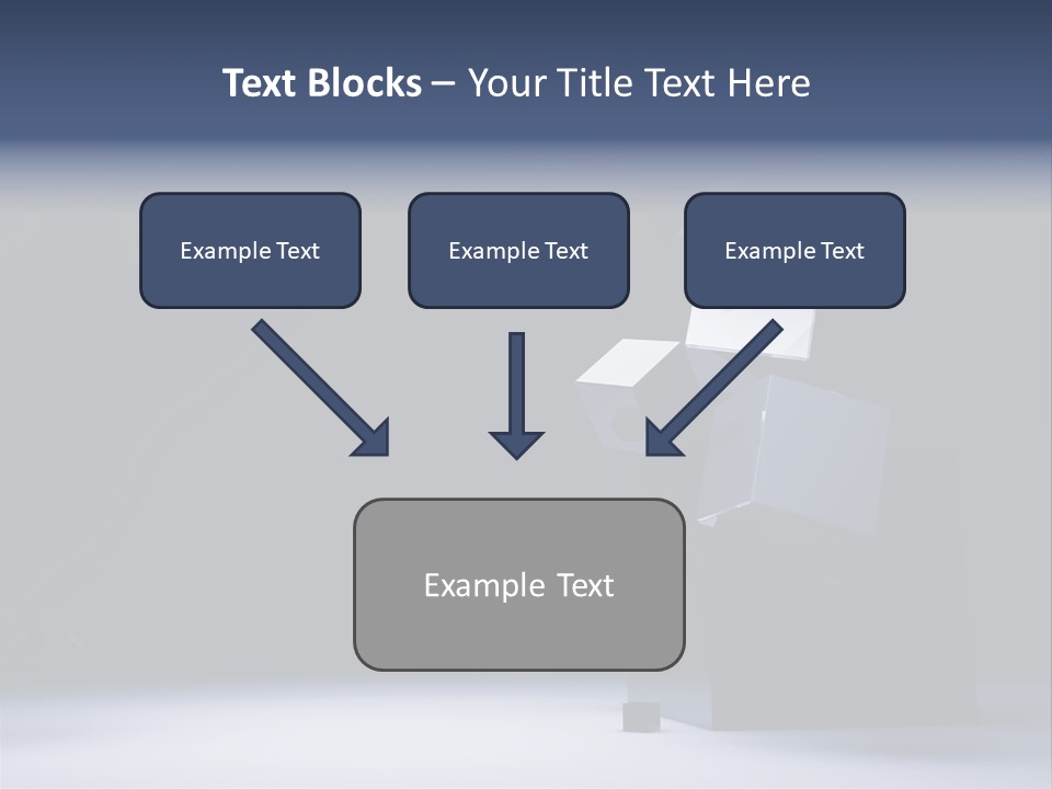 Box Blue Sphere PowerPoint Template