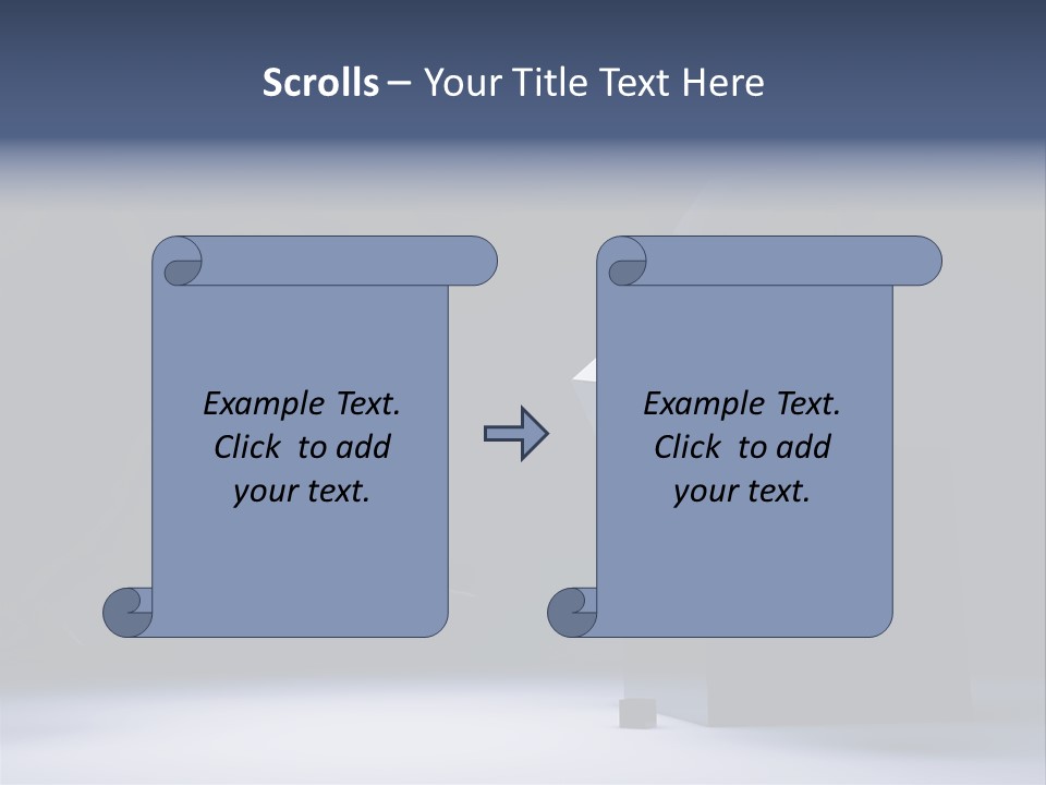 Box Blue Sphere PowerPoint Template