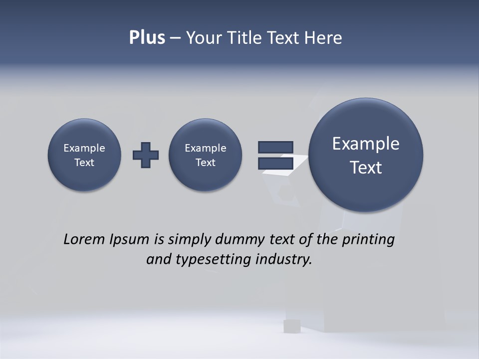 Box Blue Sphere PowerPoint Template