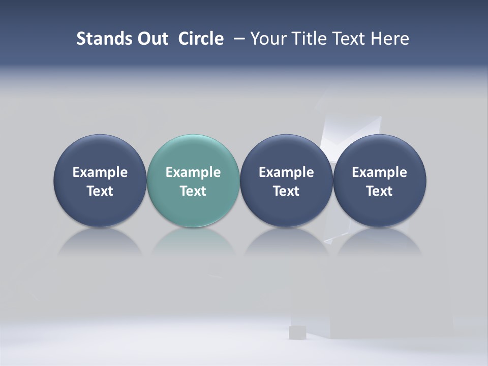 Box Blue Sphere PowerPoint Template