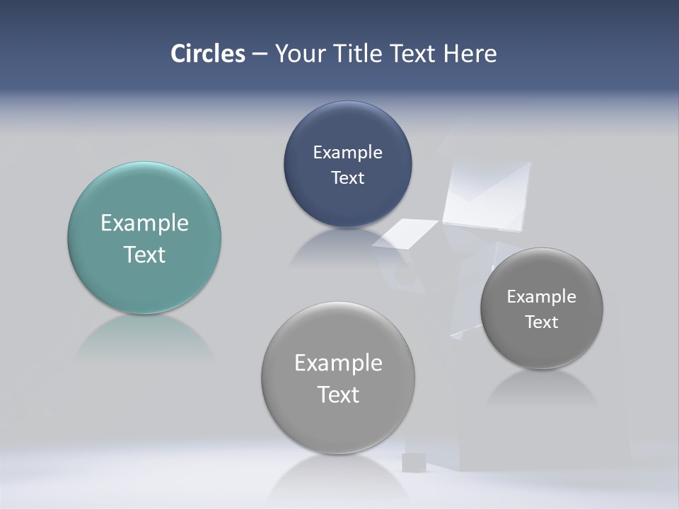 Box Blue Sphere PowerPoint Template