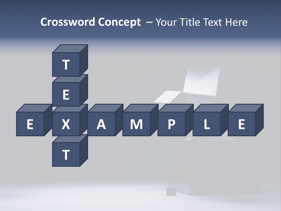 Box Blue Sphere PowerPoint Template