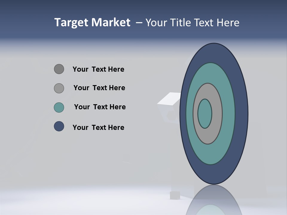 Box Blue Sphere PowerPoint Template