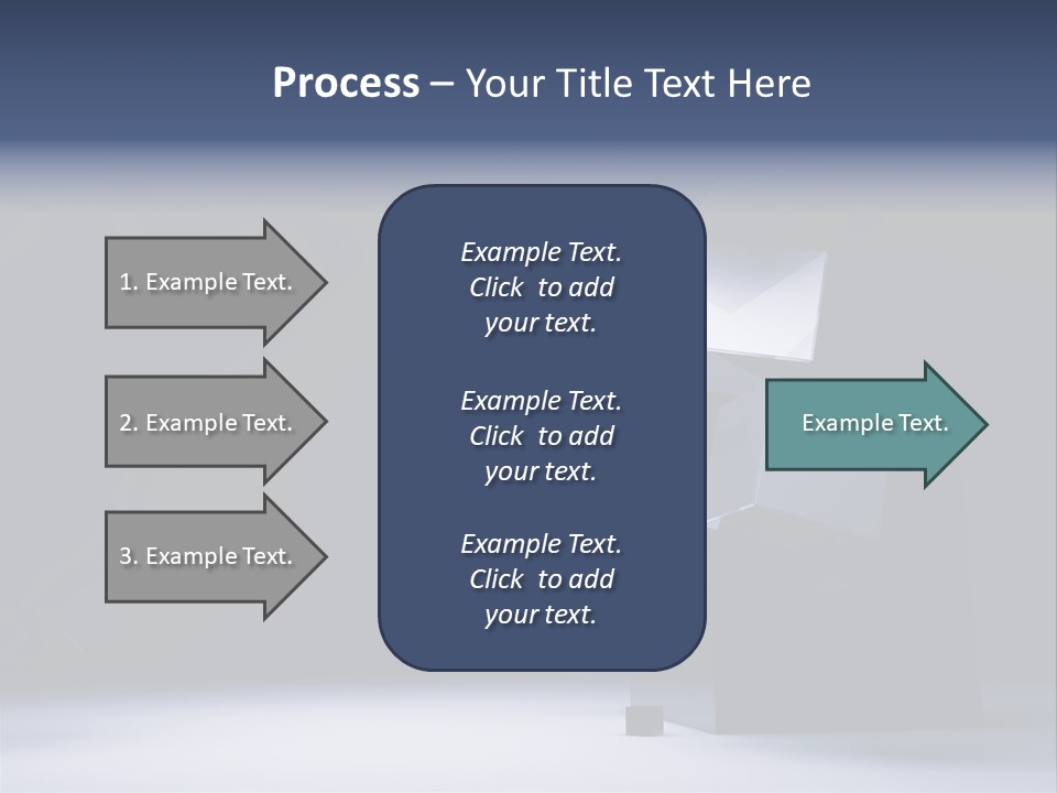 Box Blue Sphere PowerPoint Template
