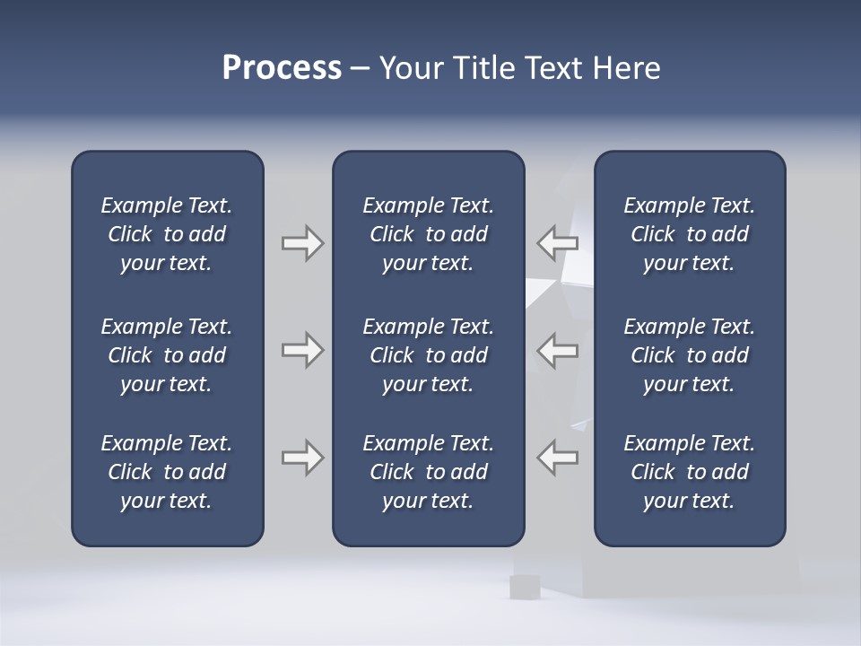 Box Blue Sphere PowerPoint Template