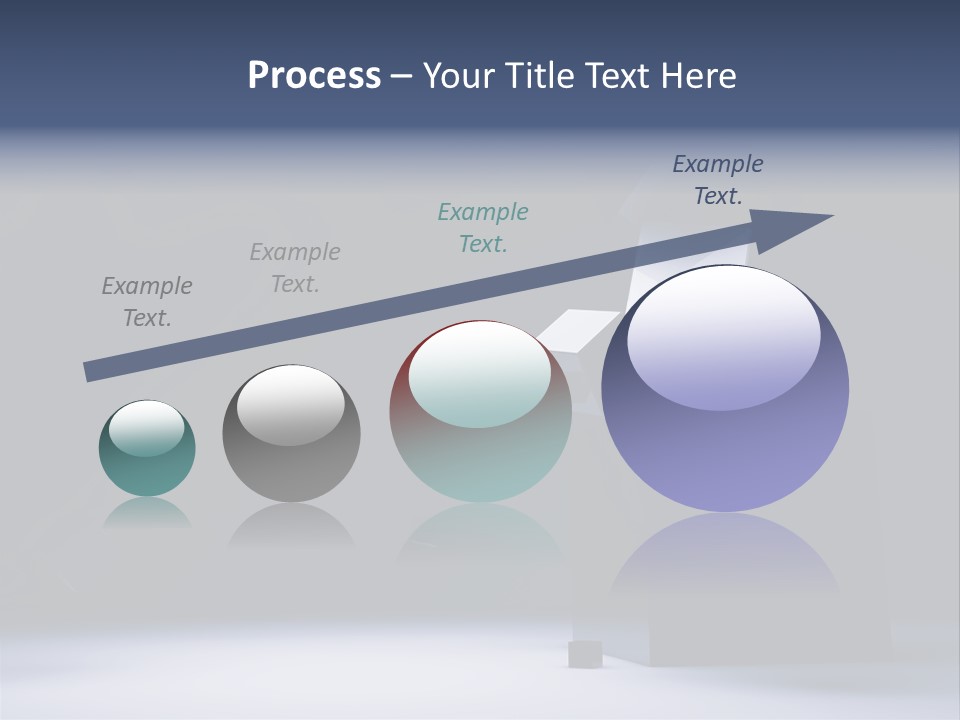 Box Blue Sphere PowerPoint Template