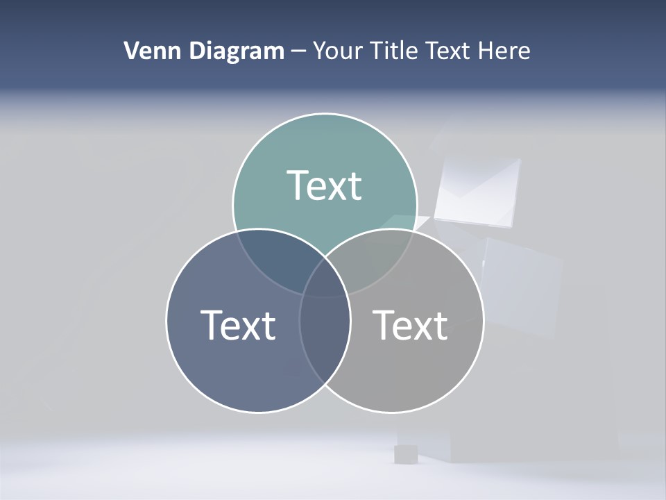 Box Blue Sphere PowerPoint Template