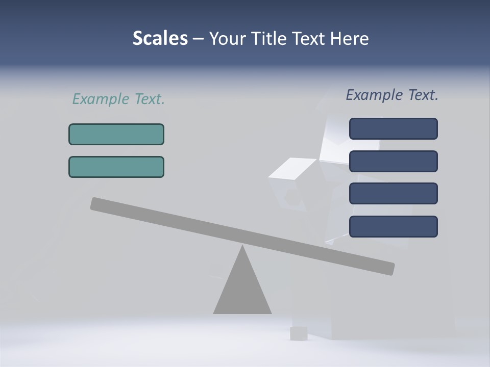 Box Blue Sphere PowerPoint Template
