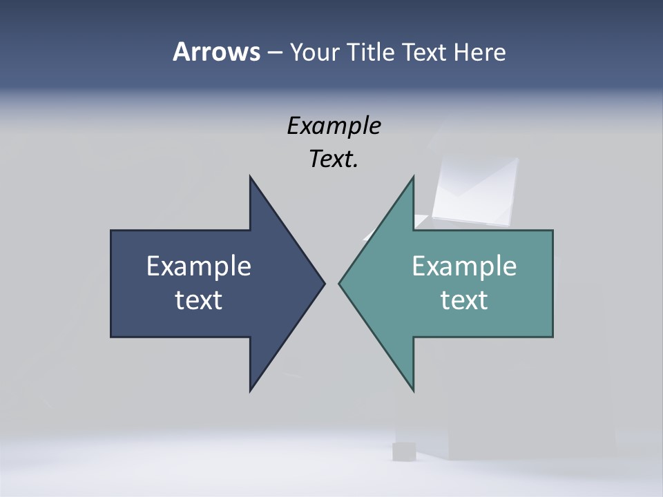 Box Blue Sphere PowerPoint Template