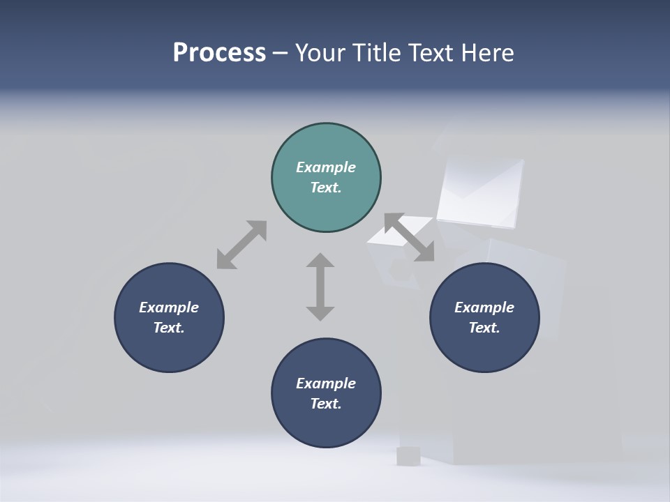 Box Blue Sphere PowerPoint Template