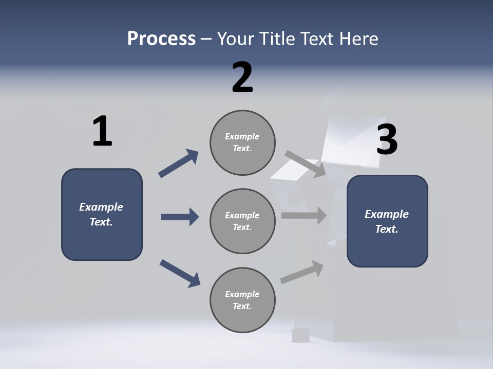 Box Blue Sphere PowerPoint Template