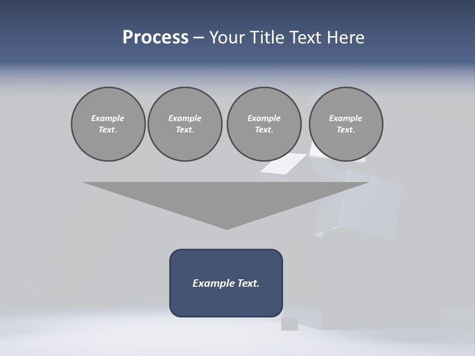 Box Blue Sphere PowerPoint Template