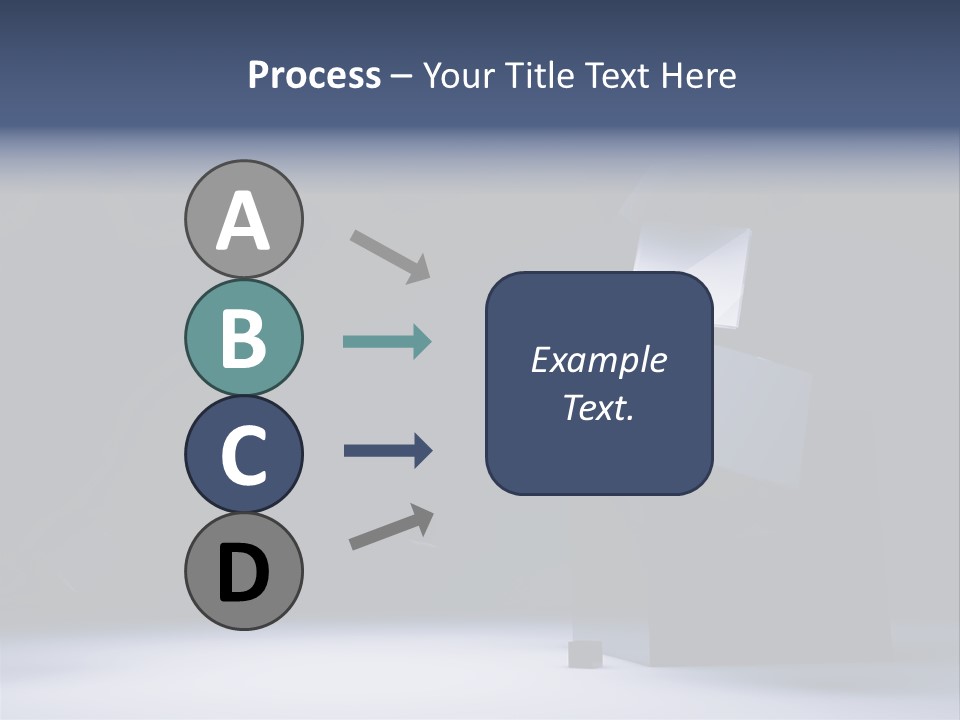 Box Blue Sphere PowerPoint Template