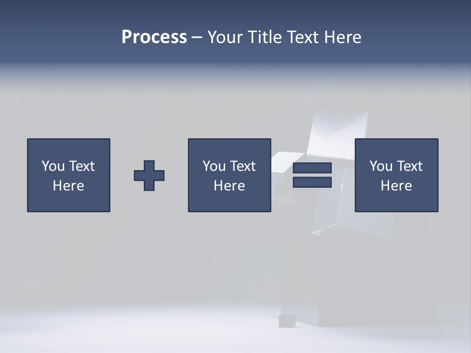Box Blue Sphere PowerPoint Template
