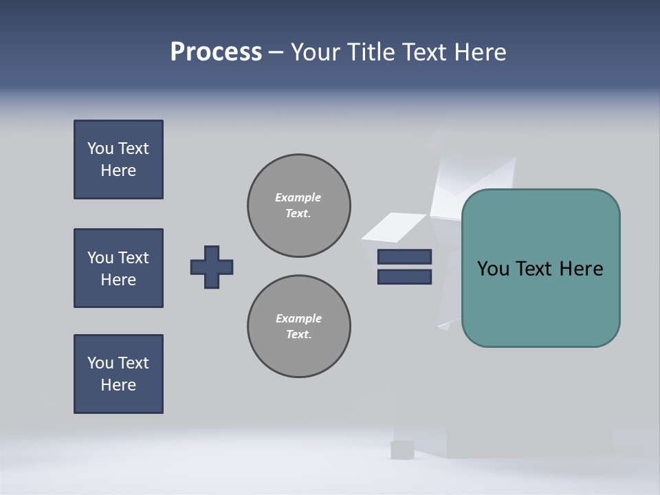 Box Blue Sphere PowerPoint Template