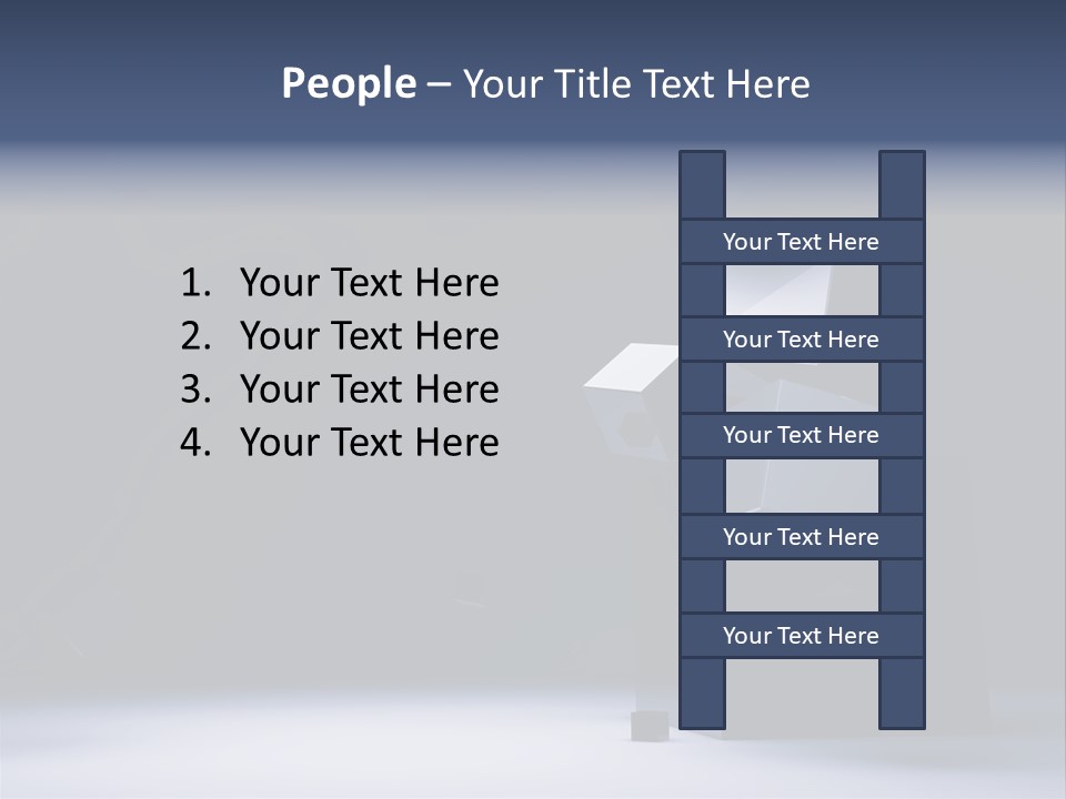 Box Blue Sphere PowerPoint Template