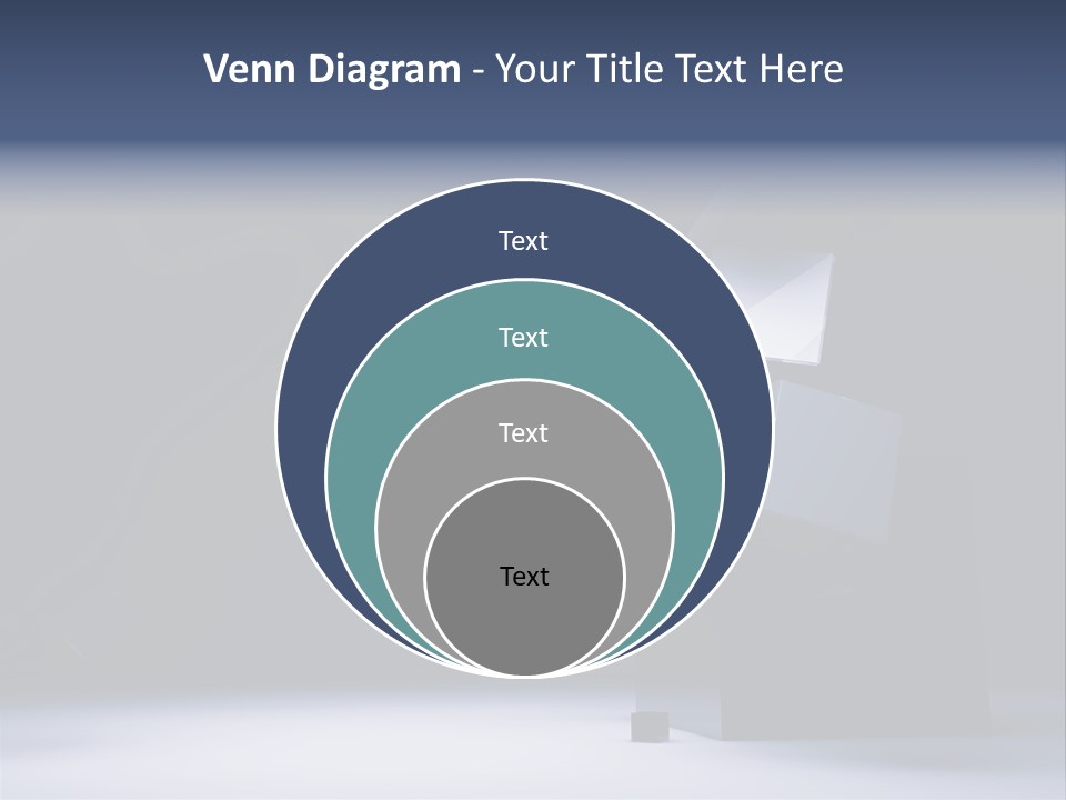 Box Blue Sphere PowerPoint Template