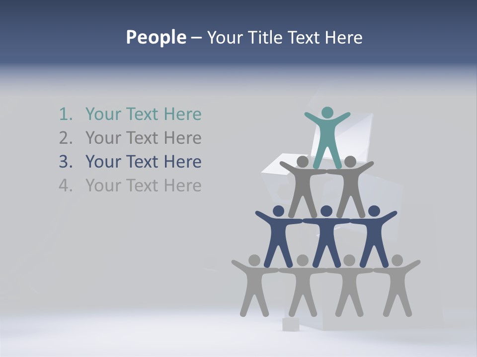 Box Blue Sphere PowerPoint Template