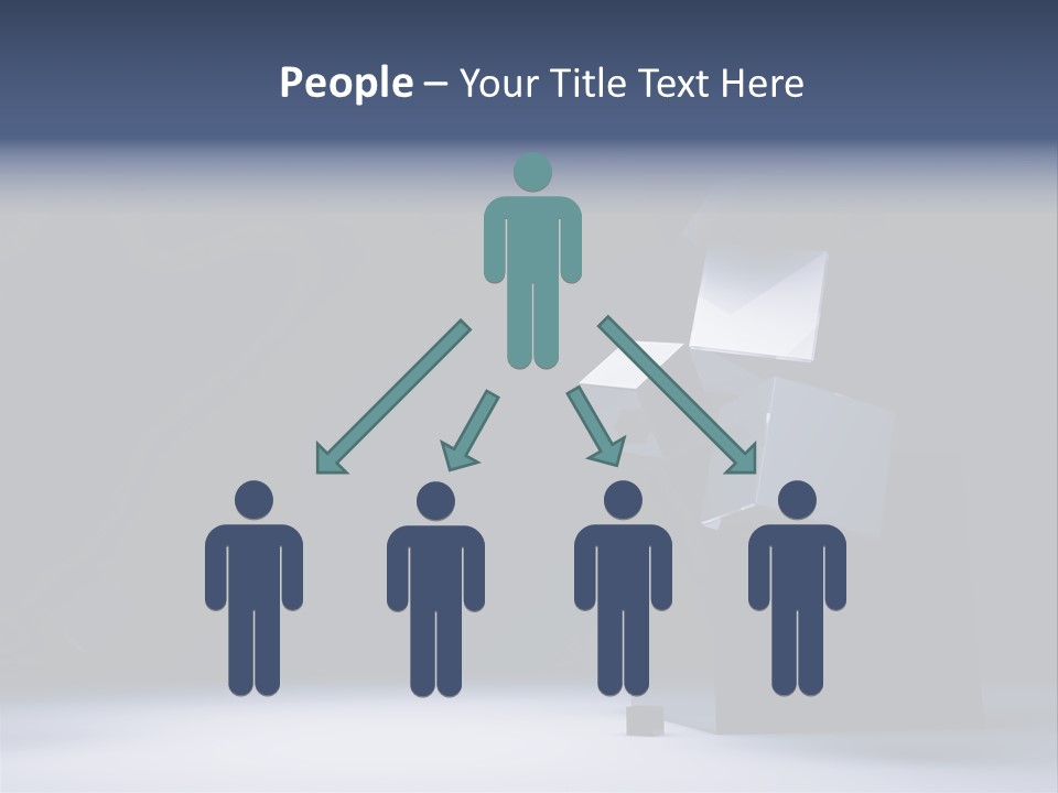 Box Blue Sphere PowerPoint Template