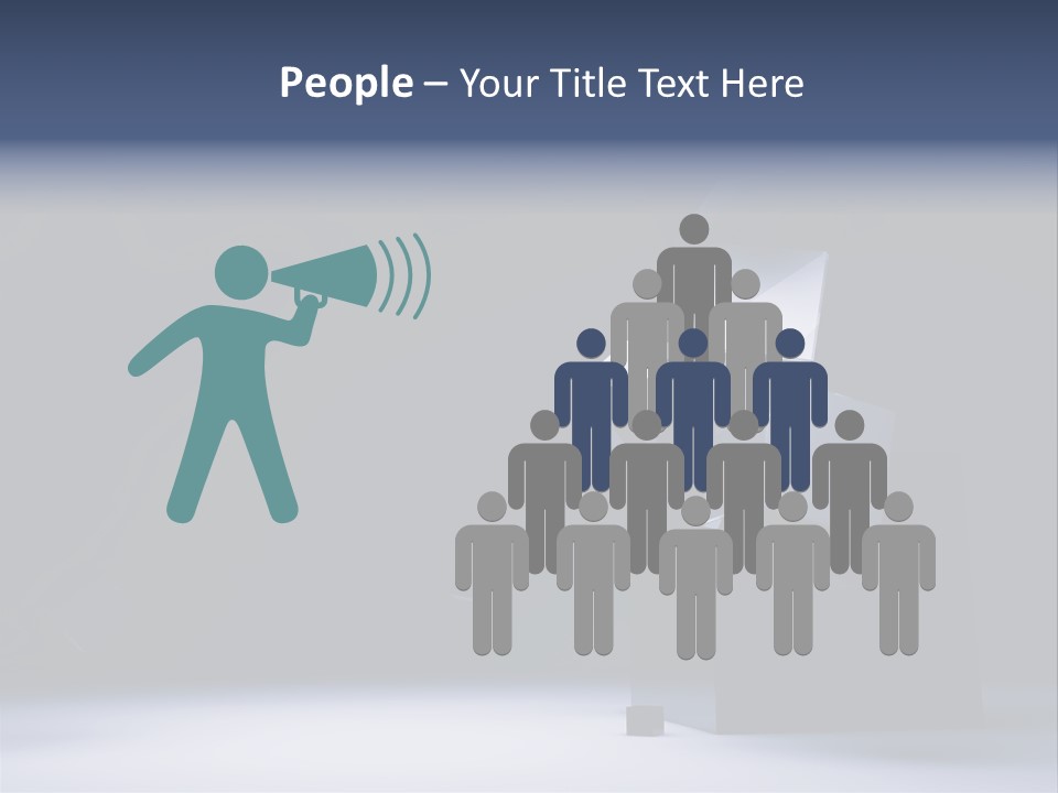 Box Blue Sphere PowerPoint Template