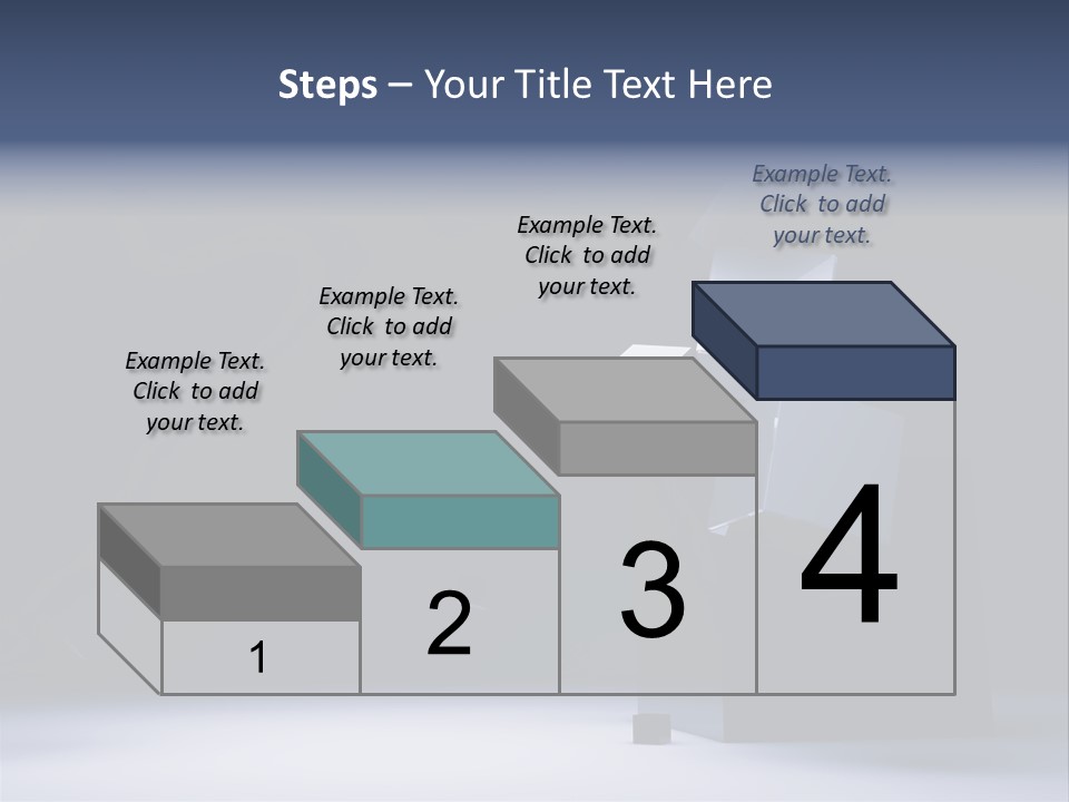 Box Blue Sphere PowerPoint Template