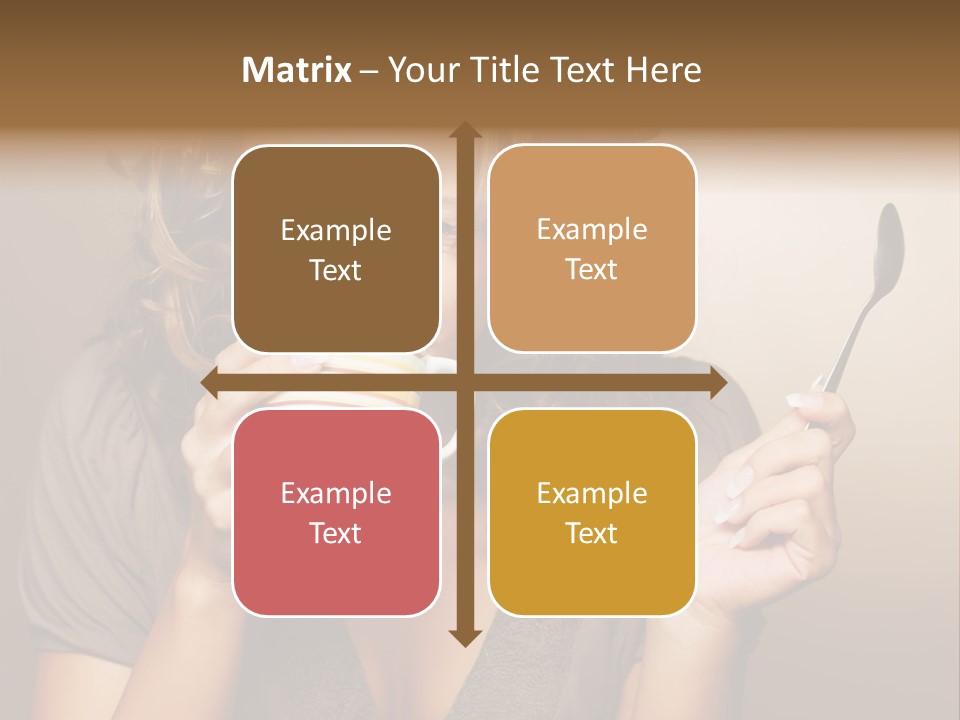 Cheerful Drink Person PowerPoint Template