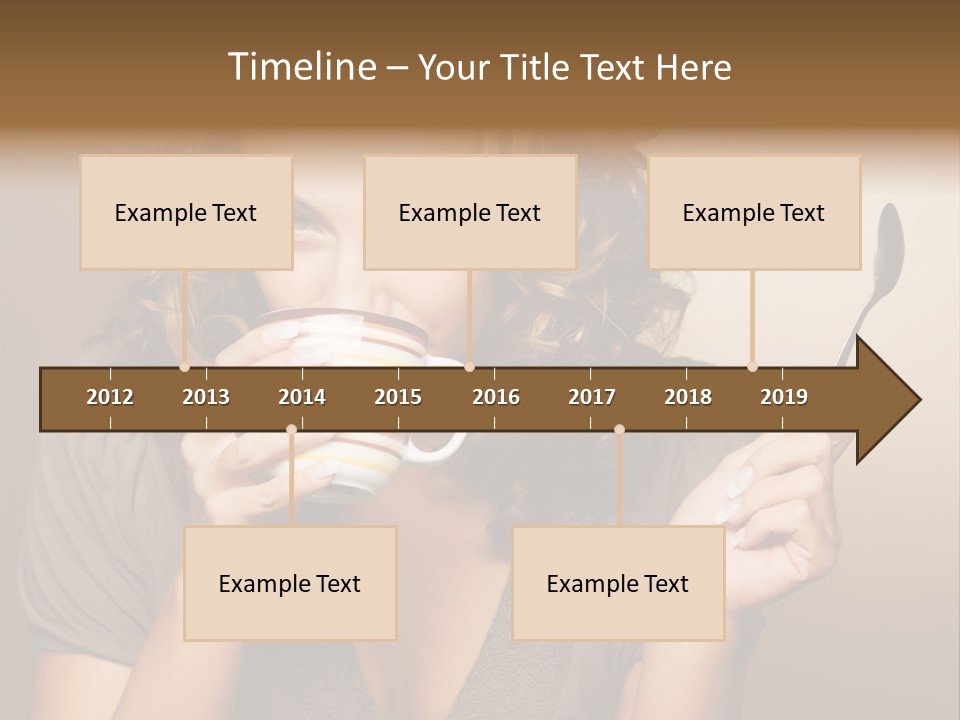 Cheerful Drink Person PowerPoint Template