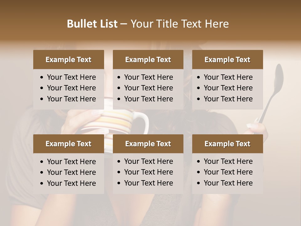 Cheerful Drink Person PowerPoint Template