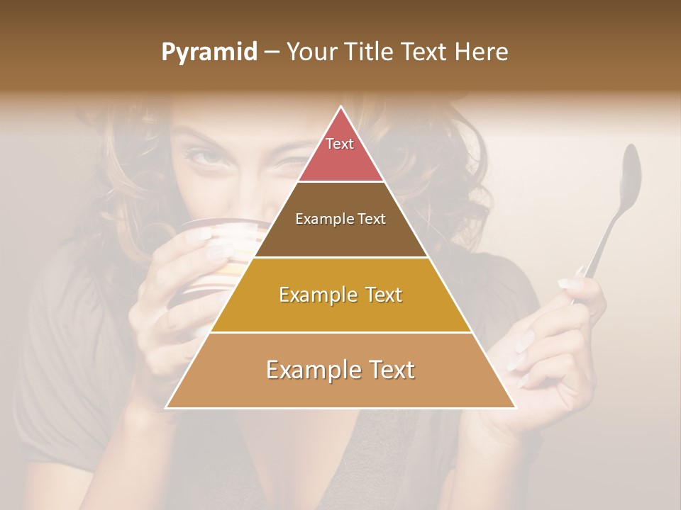 Cheerful Drink Person PowerPoint Template