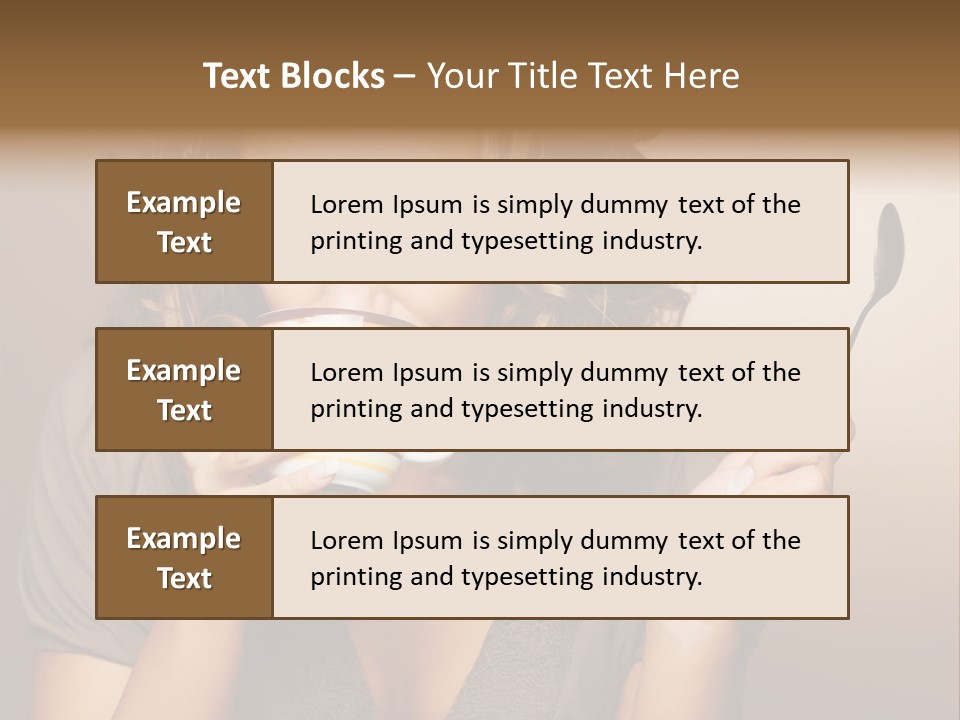 Cheerful Drink Person PowerPoint Template