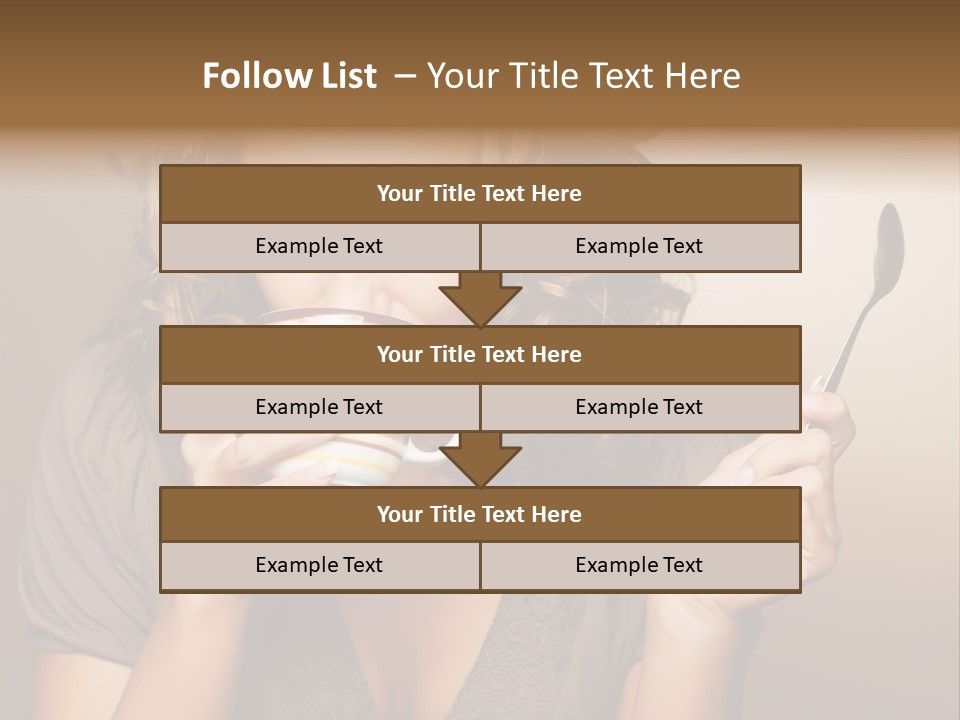 Cheerful Drink Person PowerPoint Template