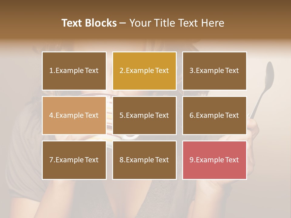 Cheerful Drink Person PowerPoint Template