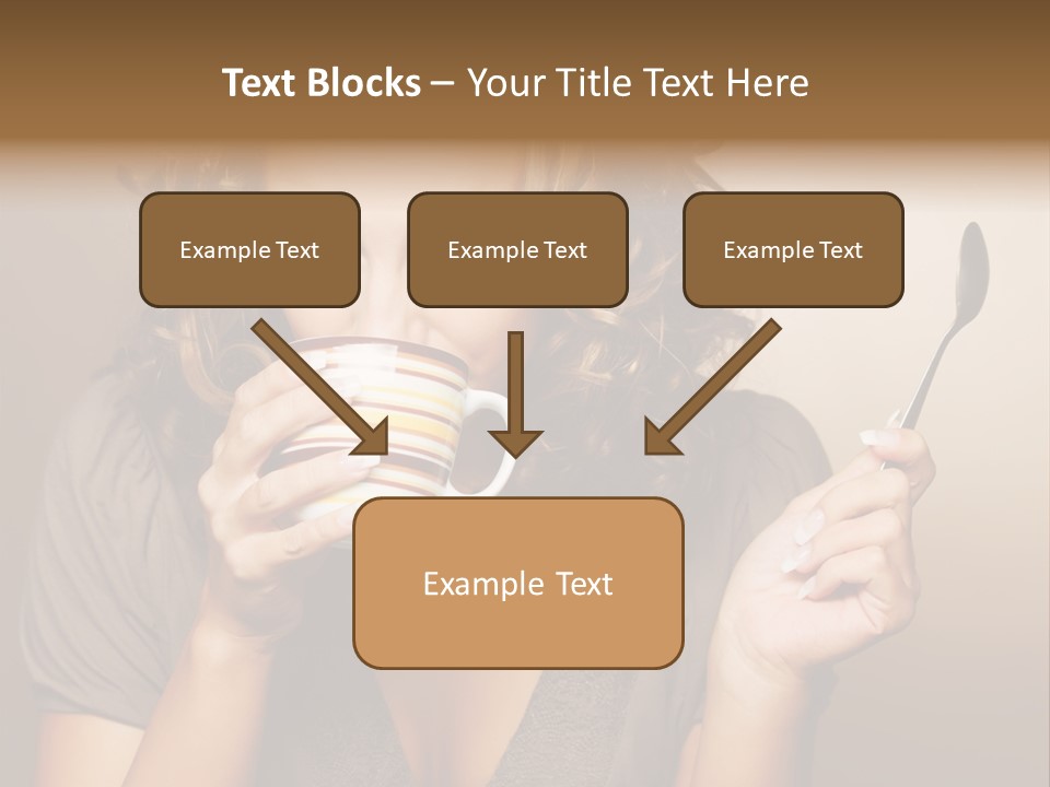Cheerful Drink Person PowerPoint Template