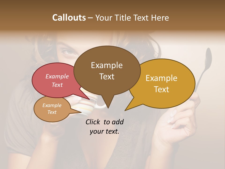 Cheerful Drink Person PowerPoint Template