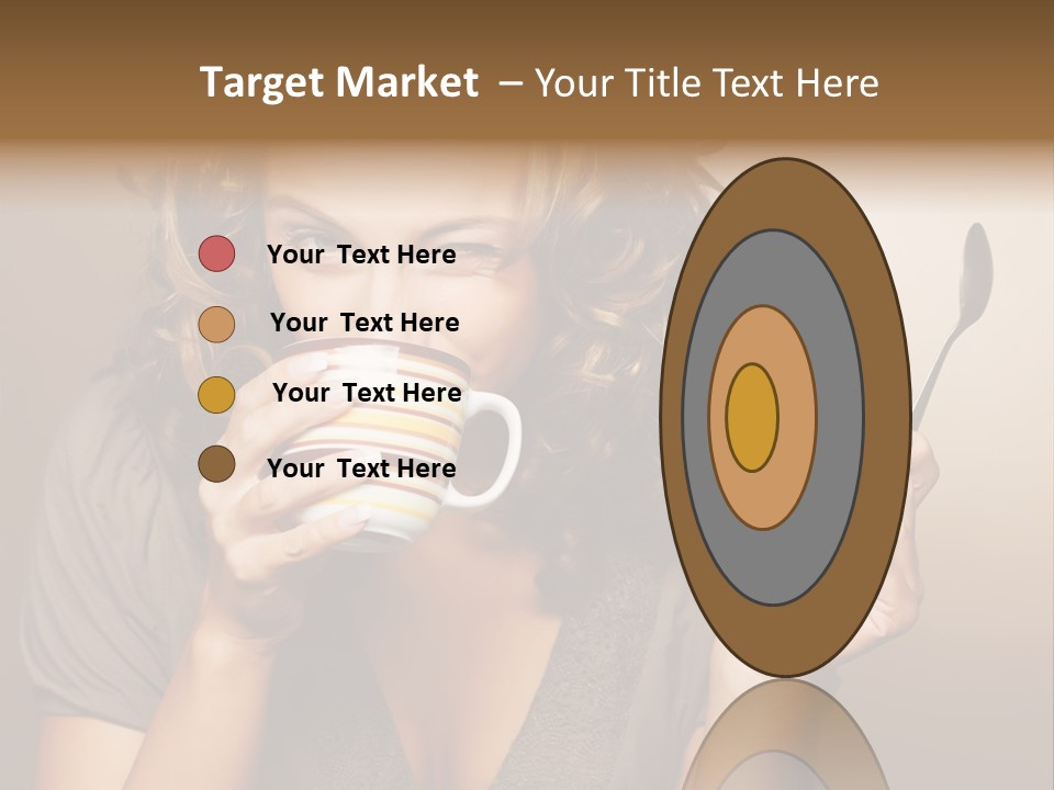 Cheerful Drink Person PowerPoint Template