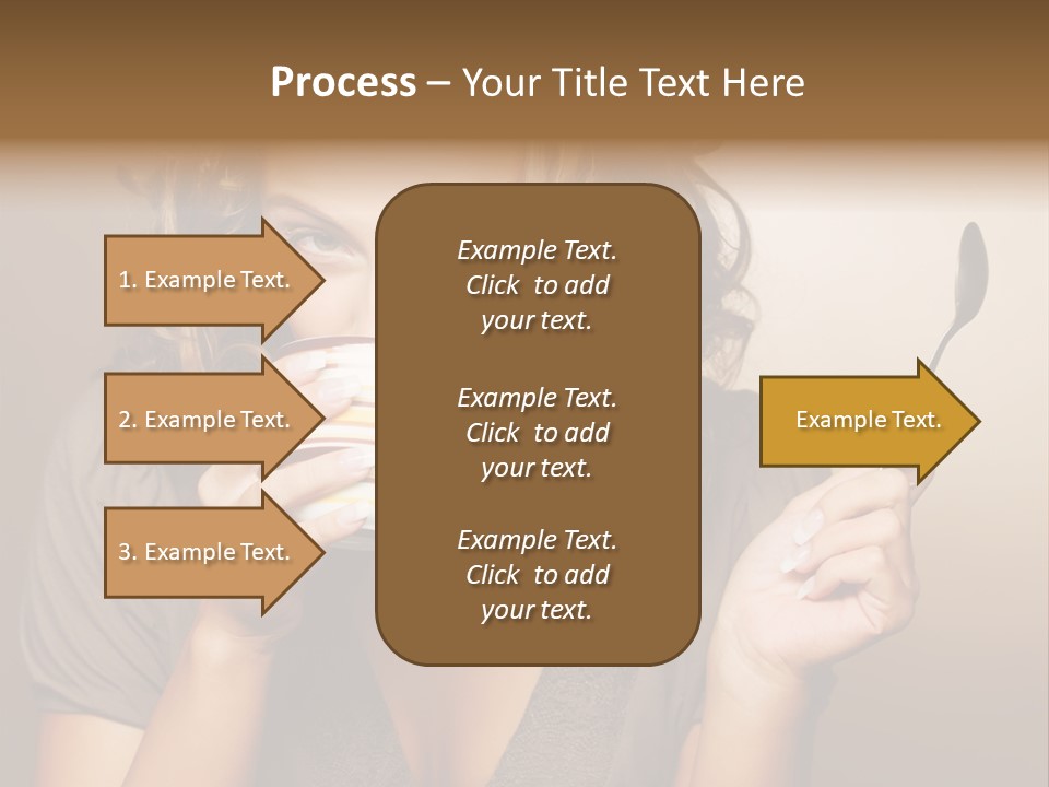 Cheerful Drink Person PowerPoint Template