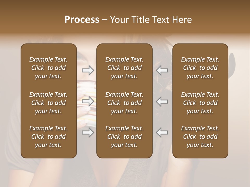 Cheerful Drink Person PowerPoint Template