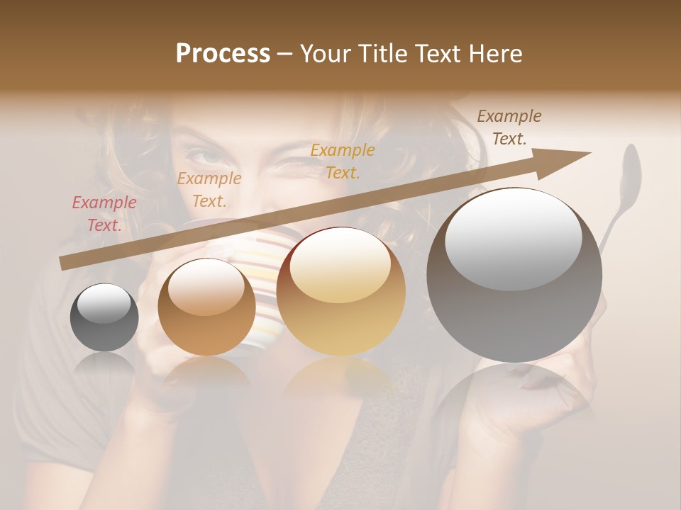 Cheerful Drink Person PowerPoint Template