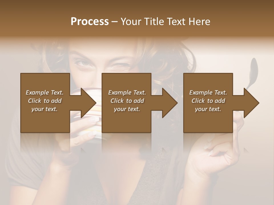Cheerful Drink Person PowerPoint Template