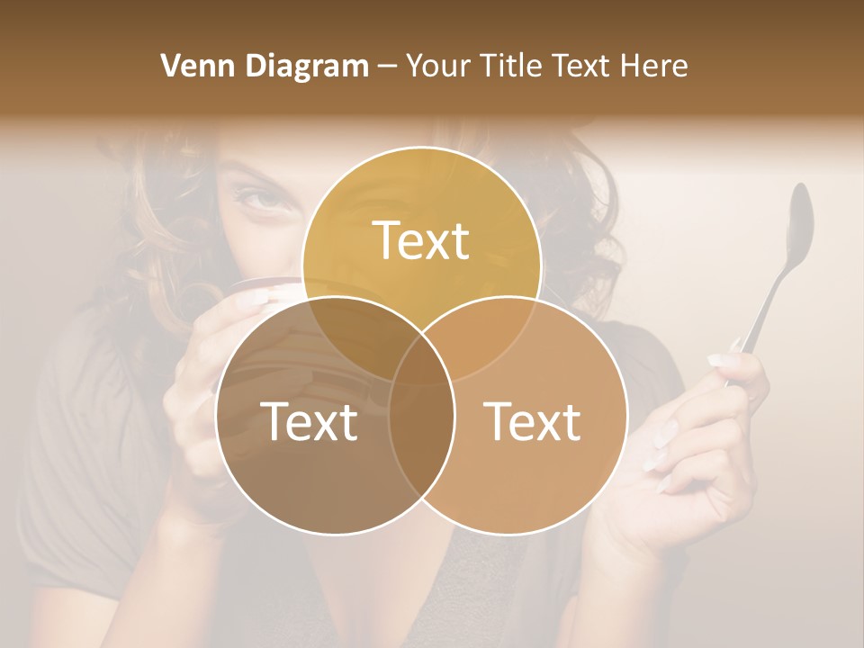 Cheerful Drink Person PowerPoint Template