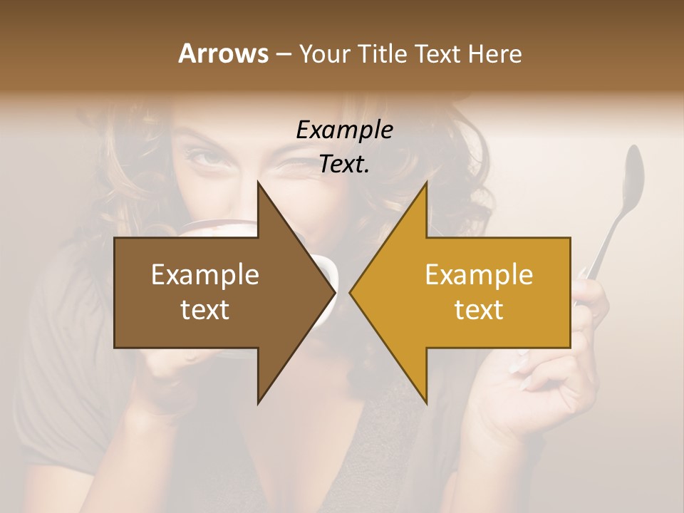 Cheerful Drink Person PowerPoint Template